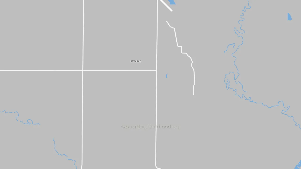 Bike Grade map of Shepard, ND