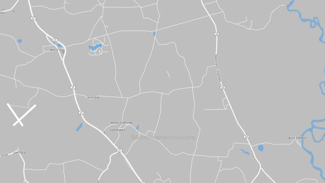 Bike Grade map of Sheppards, GA