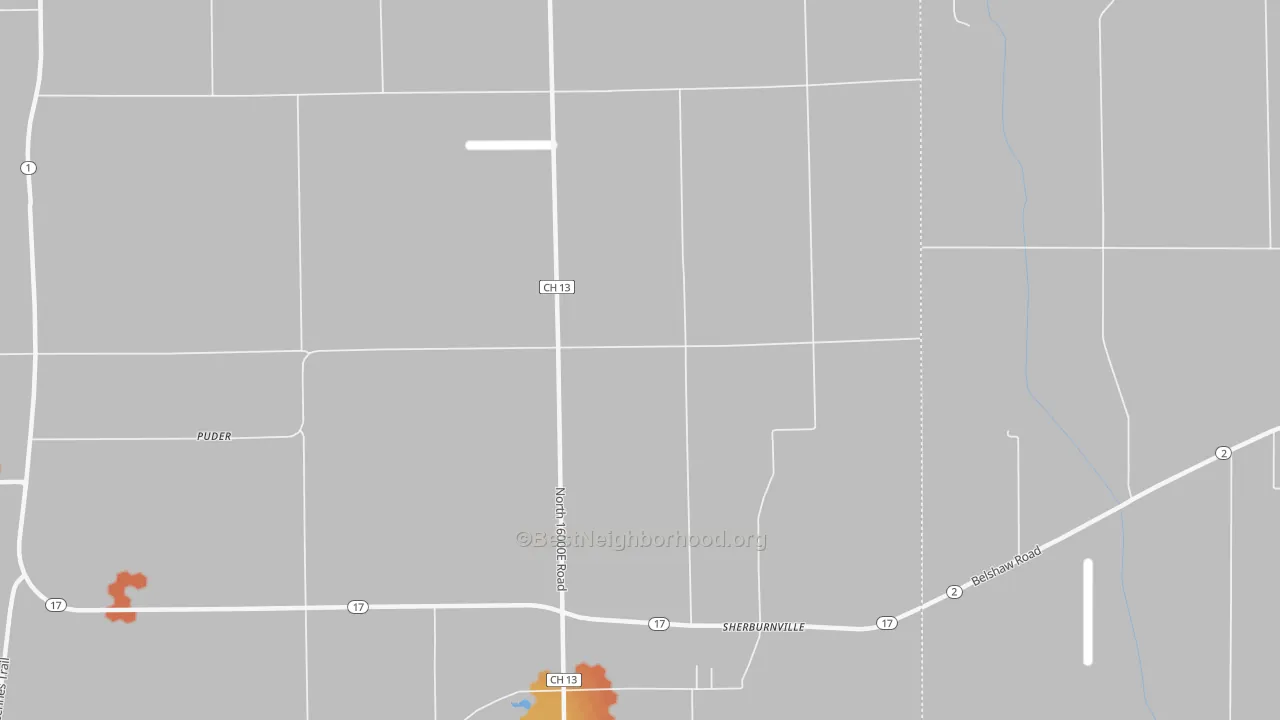 Bike Grade map of Sherburnville, IL