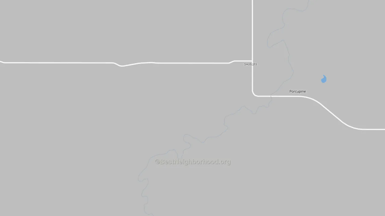 Bike Grade map of Shields, ND