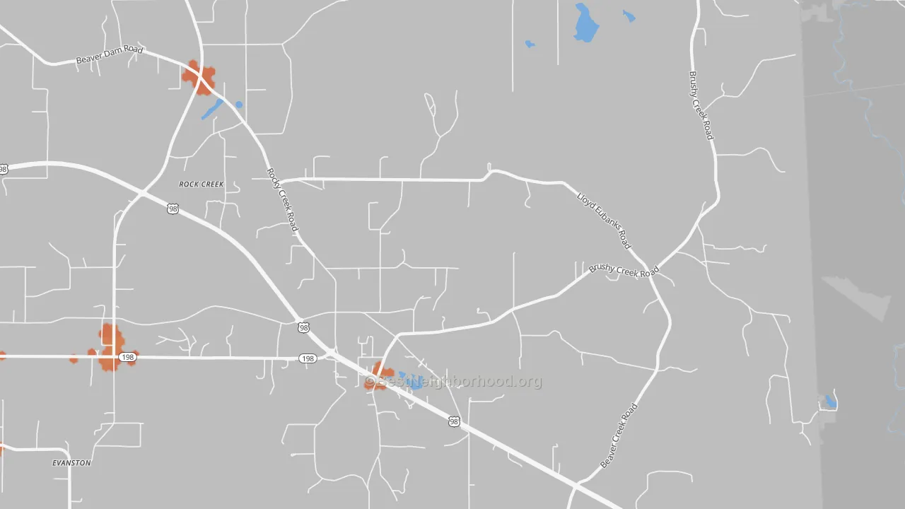 Bike Grade map of Shipman, MS