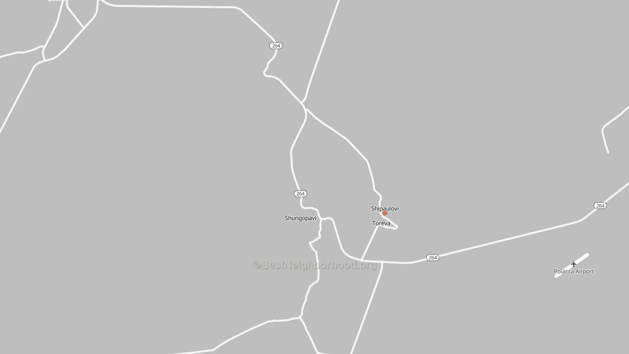 Bike Grade map of Shongopovi, AZ