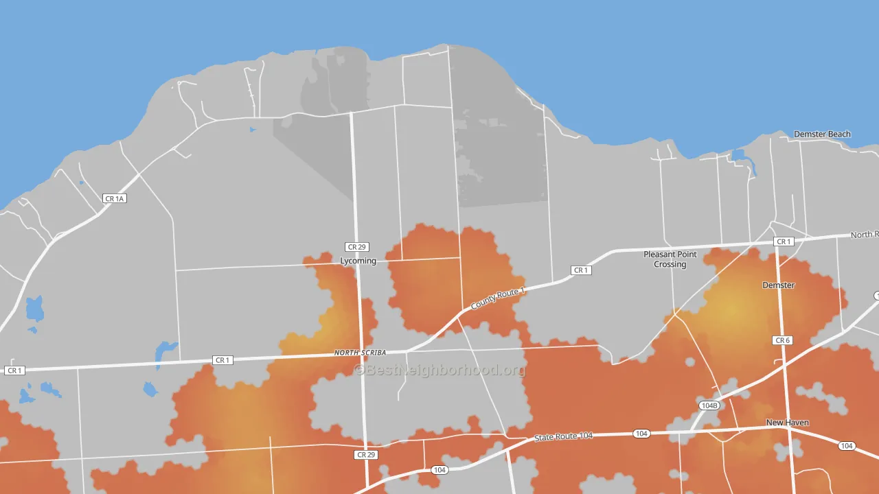 Bike Grade map of Shore Oaks, NY