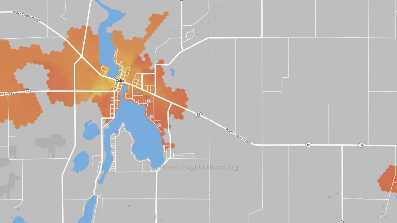 Bike Grade map of Shorecrest, MI