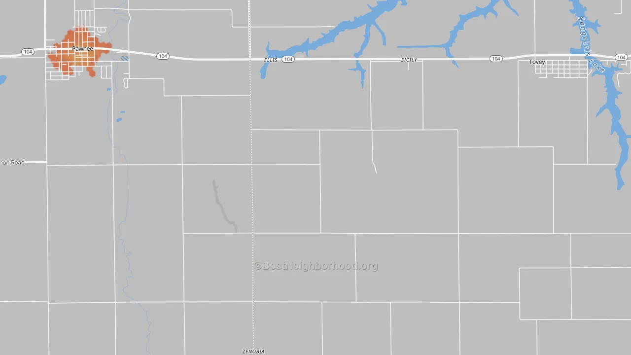 Bike Grade map of Sicily, IL