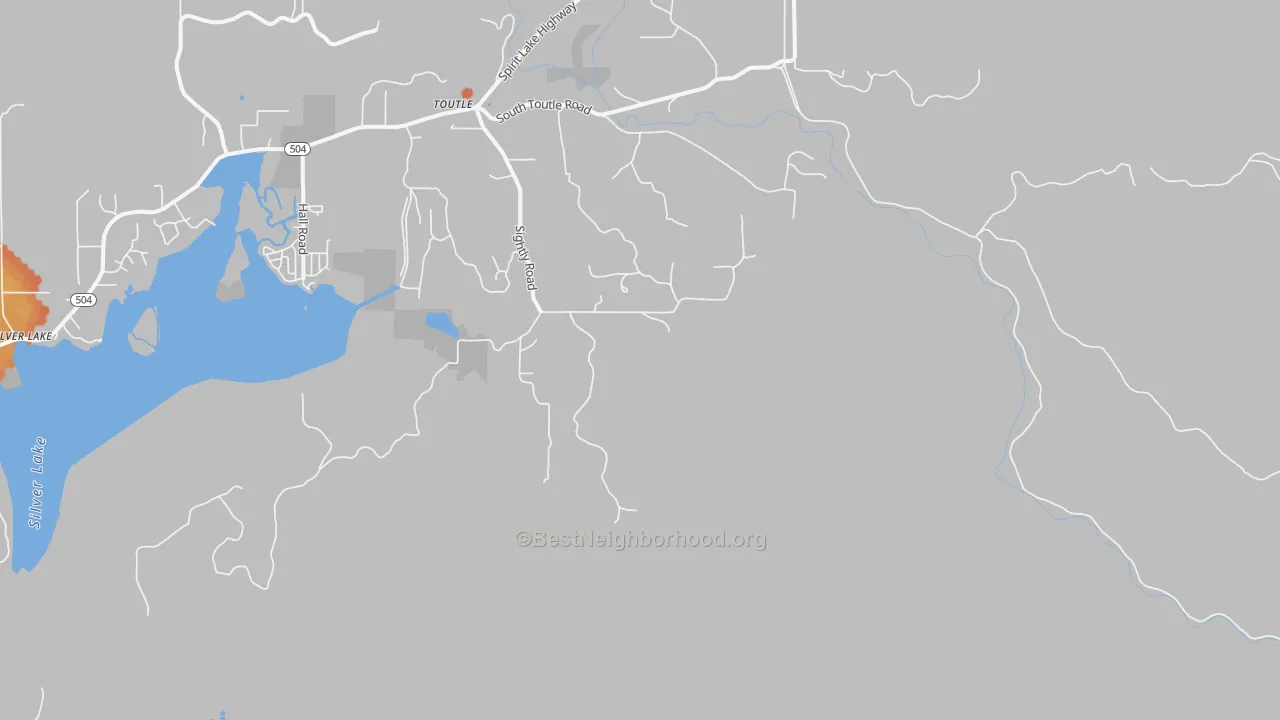 Bike Grade map of Sightly, WA