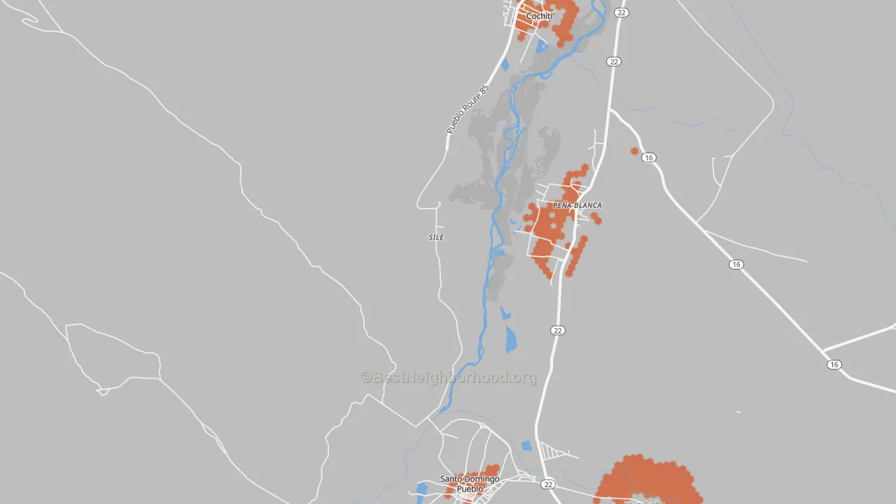 Bike Grade map of Sile, NM