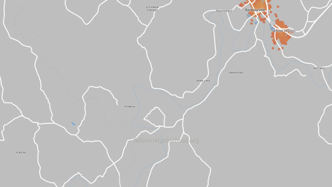 Bike Grade map of Siler, KY
