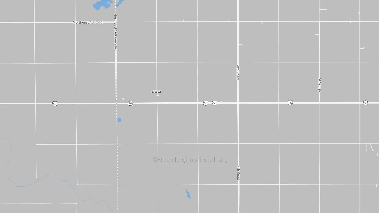 Bike Grade map of Silica, KS