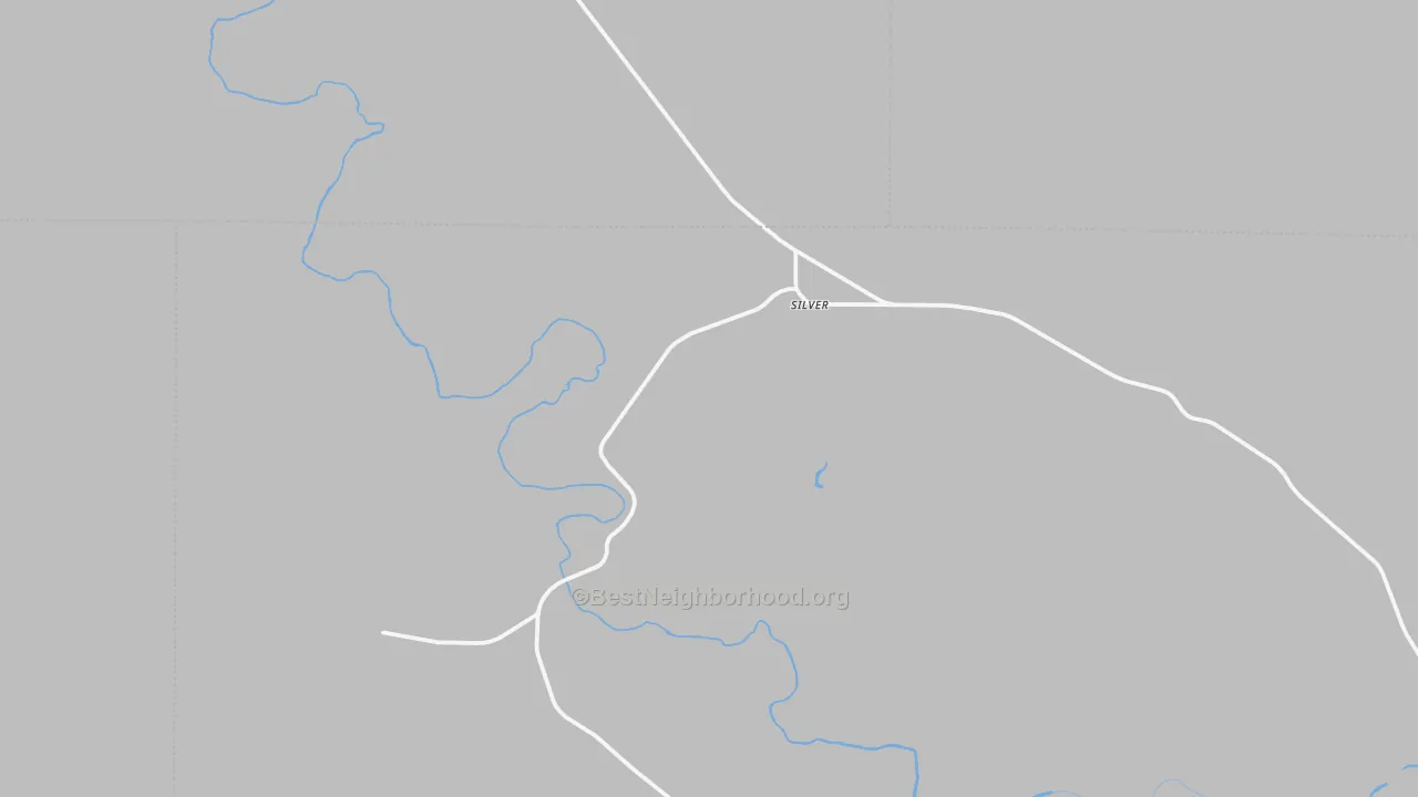 Bike Grade map of Silver, TX