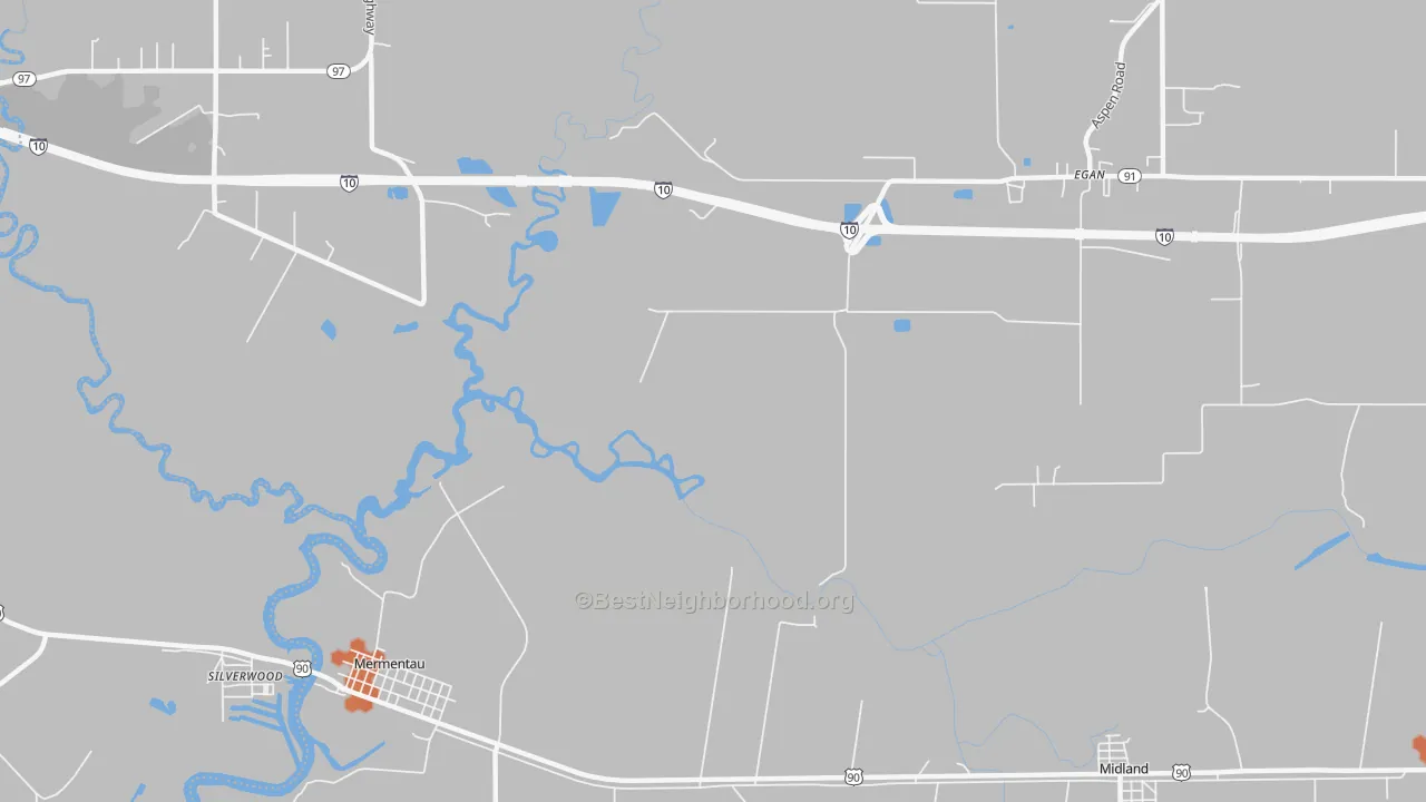 Bike Grade map of Silverwood, LA