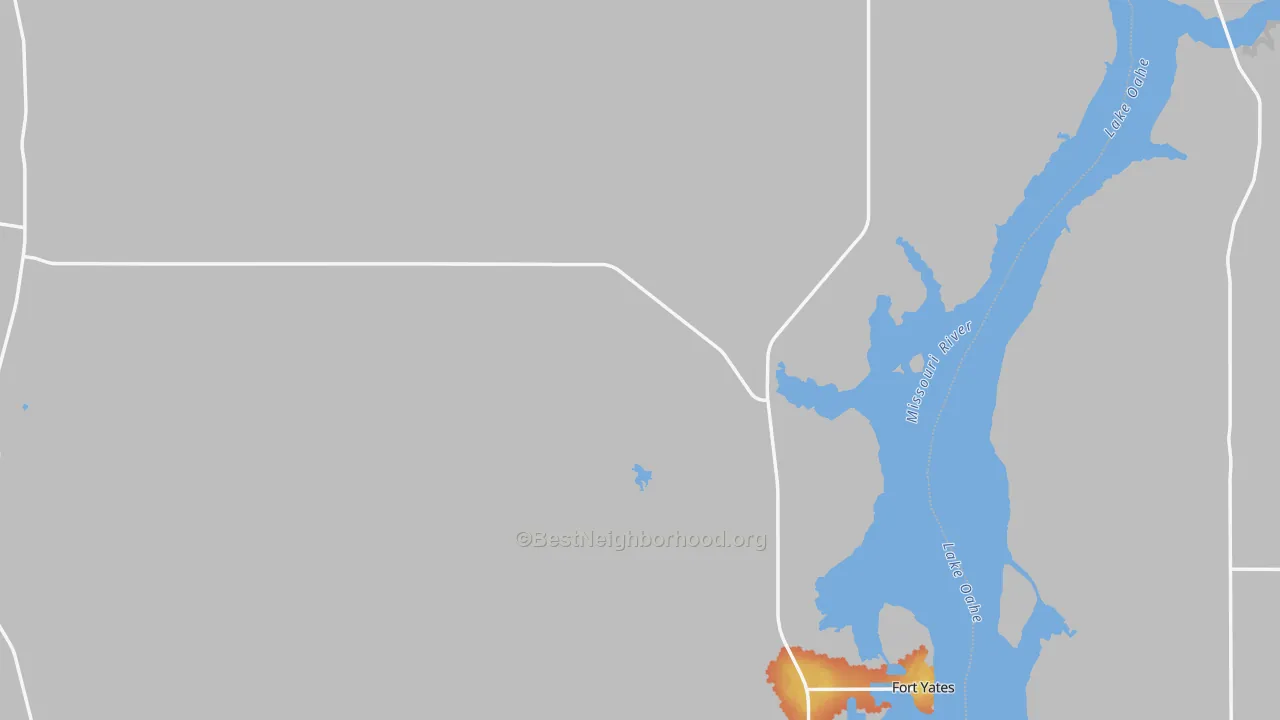 Bike Grade map of Sioux County, ND