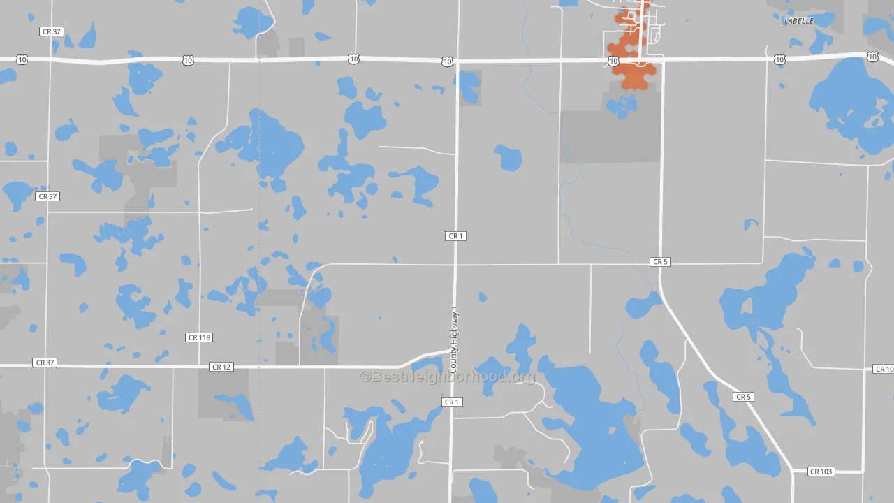 Bike Grade map of Sioux Valley, MN