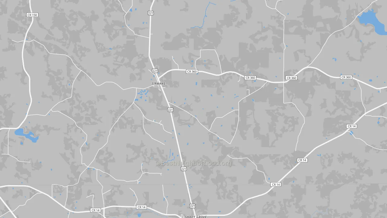 Bike Grade map of Sirmans, FL