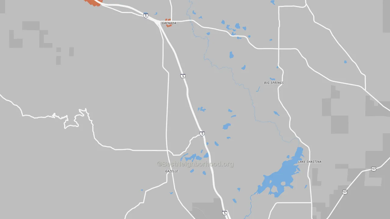 Bike Grade map of Siskiyou County, CA
