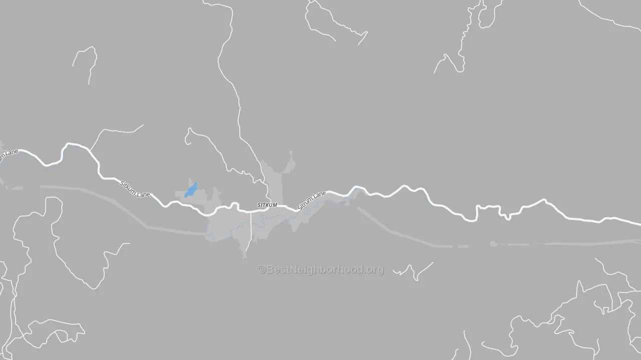 Bike Grade map of Sitkum, OR