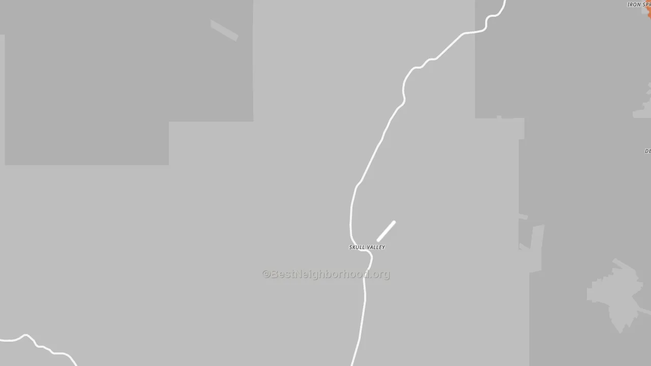 Bike Grade map of Skull Valley, AZ