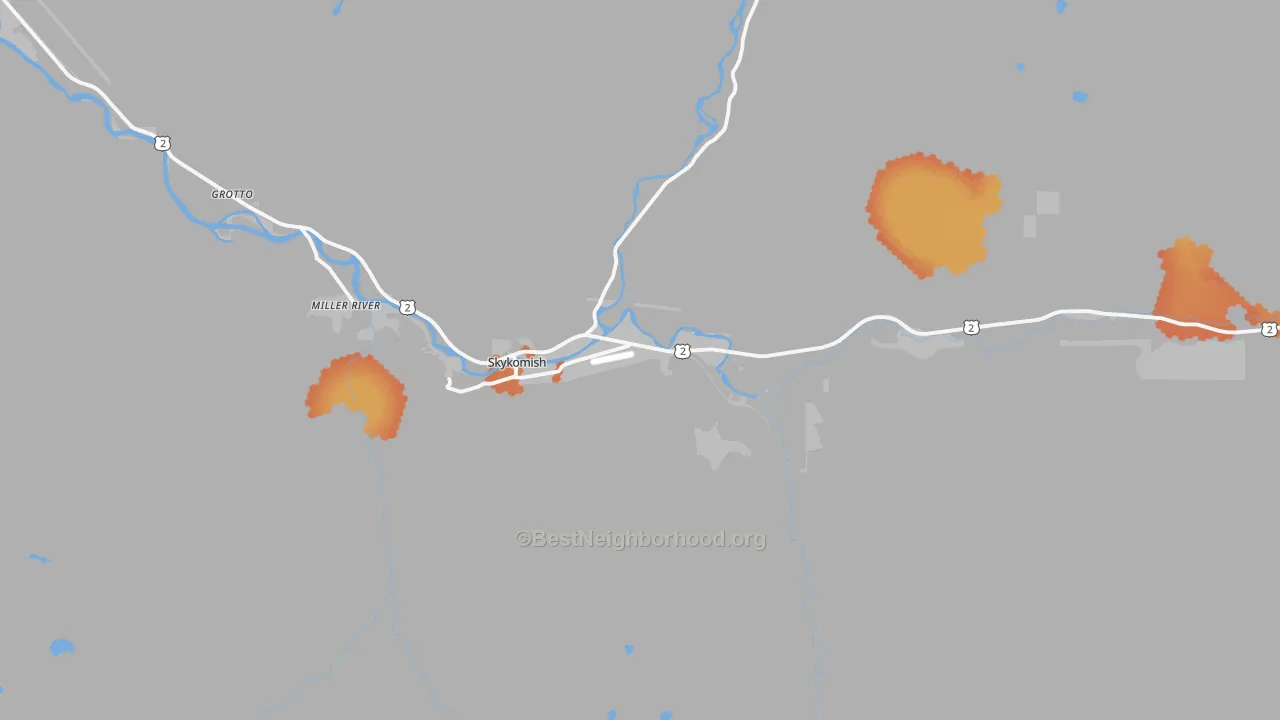 Bike Grade map of Skykomish, WA