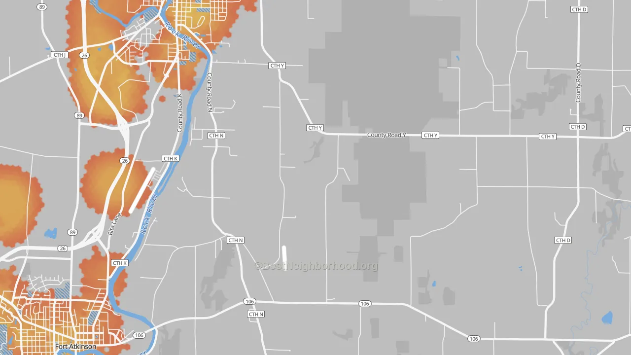 Bike Grade map of Slabtown, WI