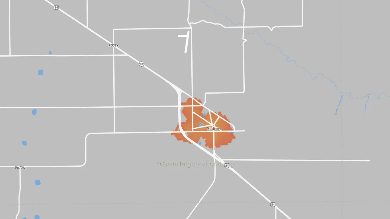 Bike Grade map of Slaton, TX