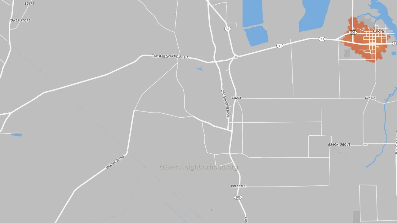 Bike Grade map of Small, NC