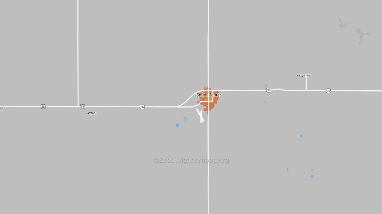 Bike Grade map of Smith County, KS