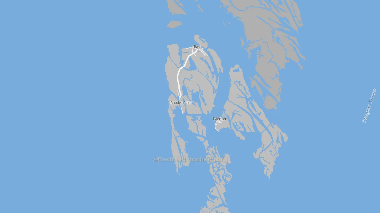Bike Grade map of Smith Island, MD