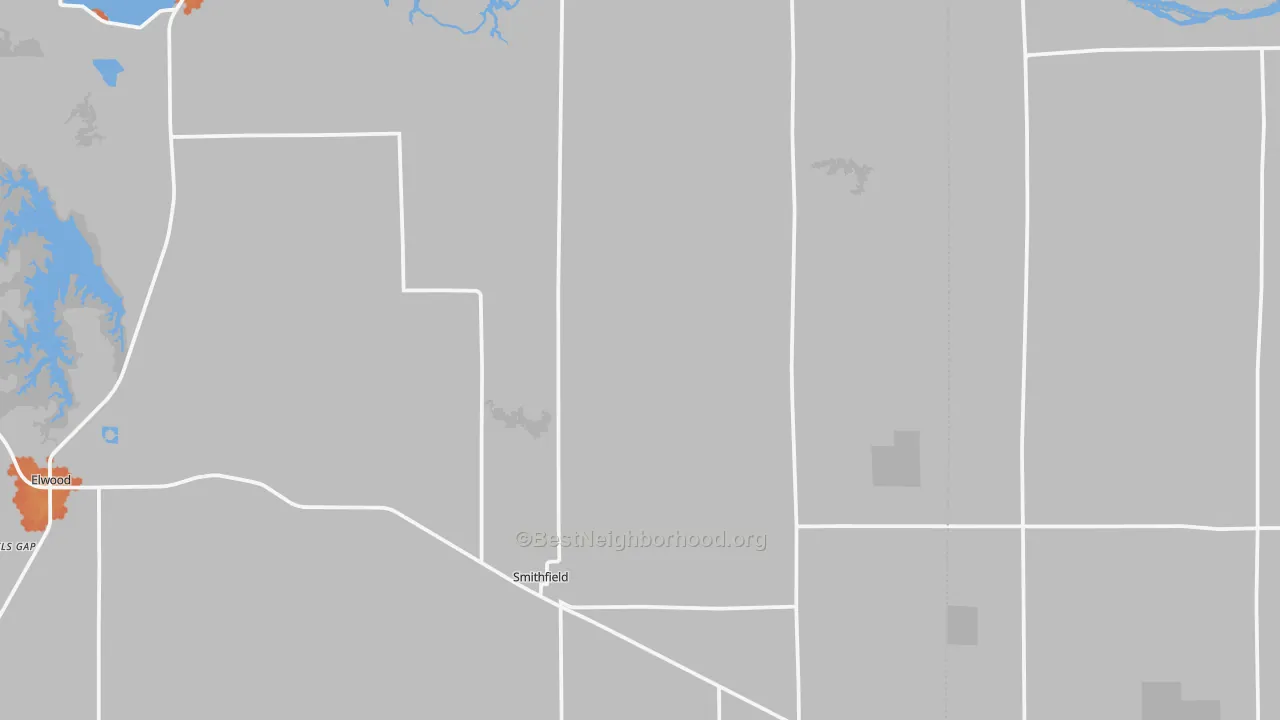 Bike Grade map of Smithfield, NE