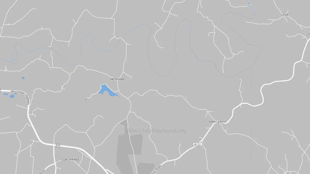 Bike Grade map of Smithland, TN