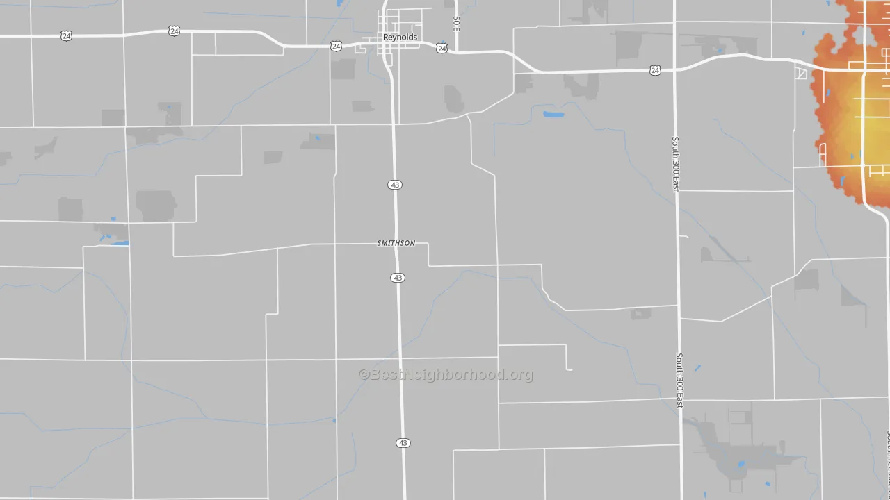 Bike Grade map of Smithson, IN