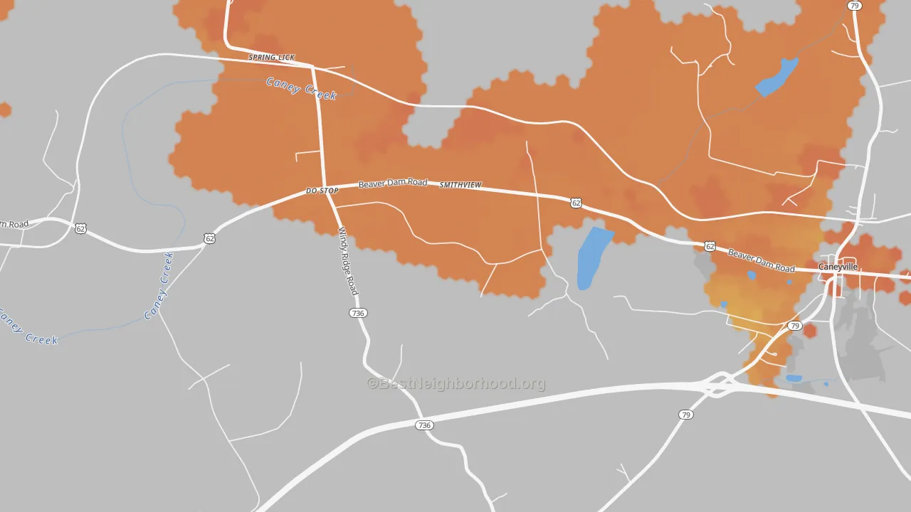 Bike Grade map of Smithview, KY