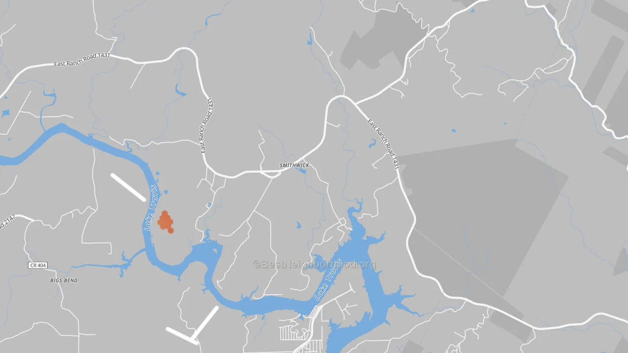 Bike Grade map of Smithwick, TX
