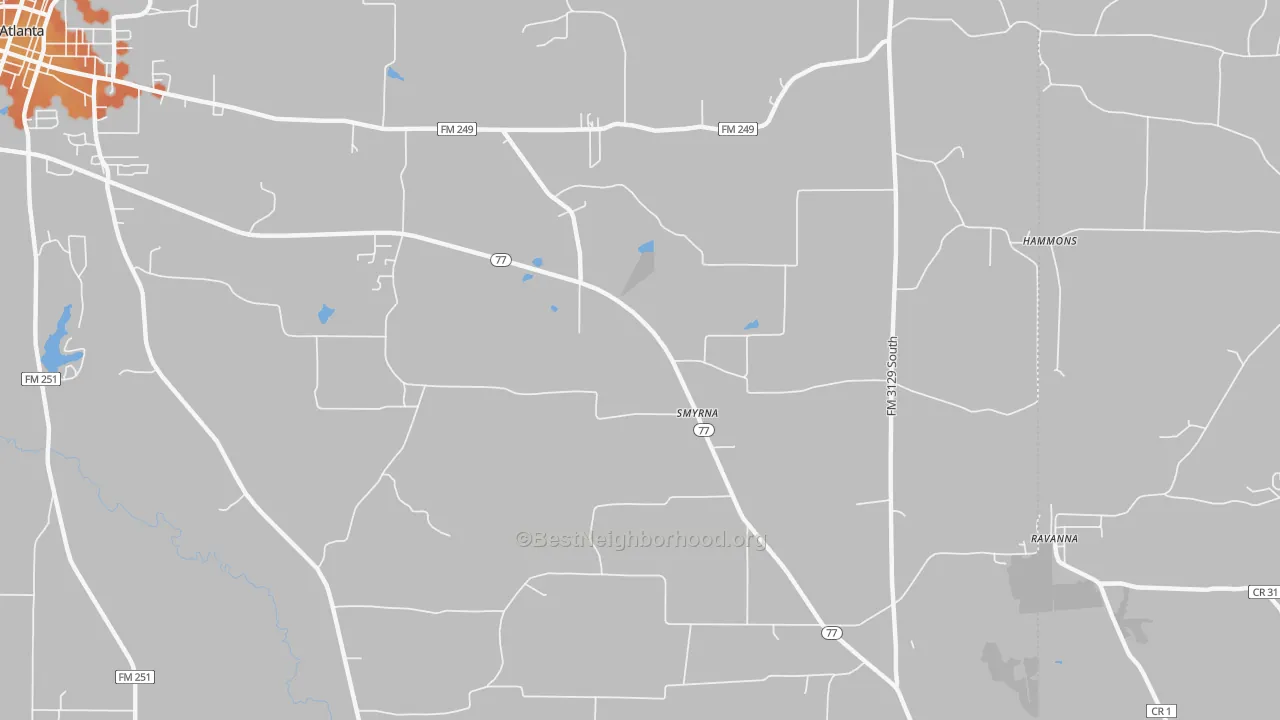 Bike Grade map of Smyrna, TX