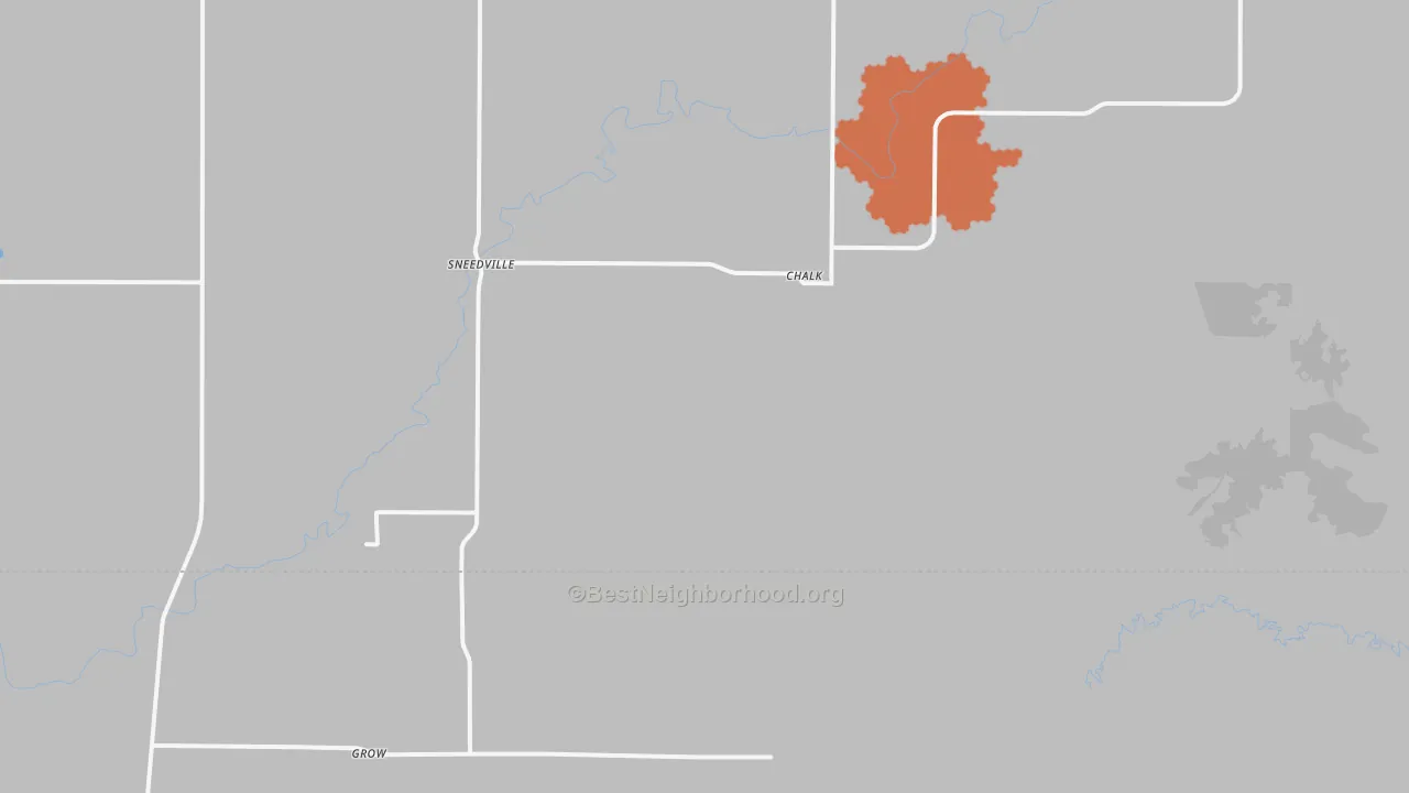 Bike Grade map of Sneedville, TX