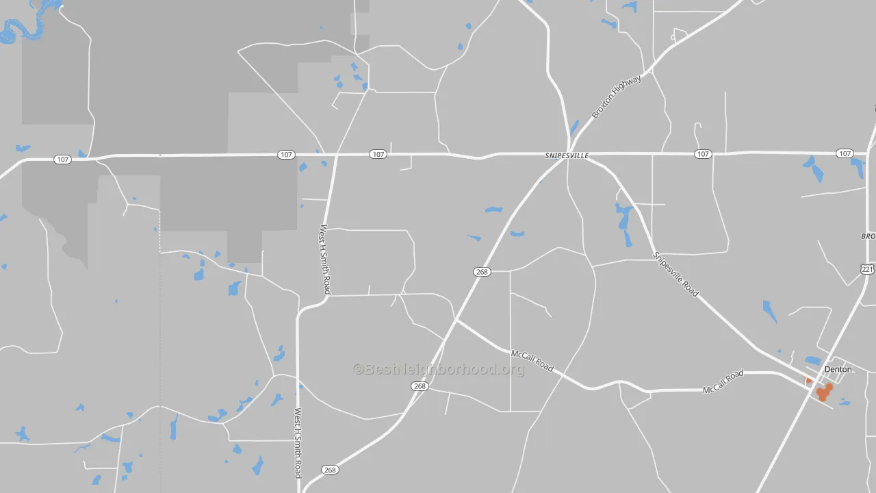 Bike Grade map of Snipesville, GA