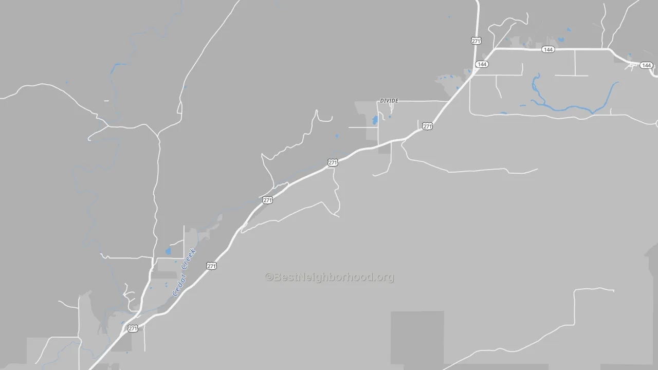 Bike Grade map of Snow, OK