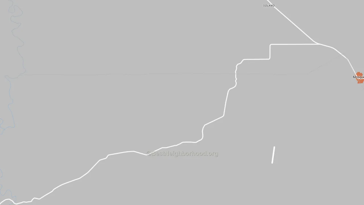 Bike Grade map of Solano, NM