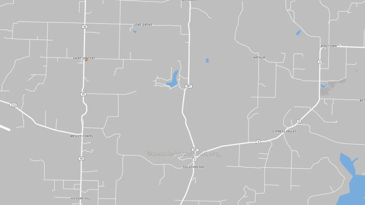 Bike Grade map of Solgohachia, AR
