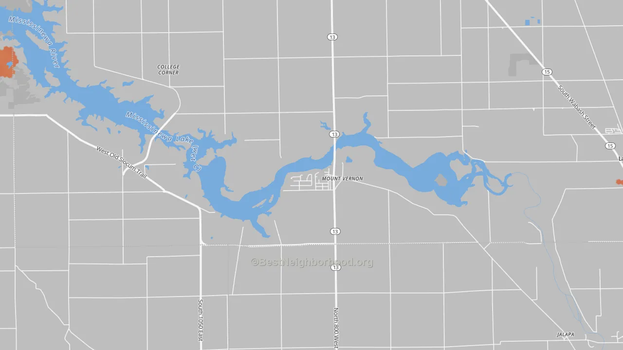 Bike Grade map of Somerset, IN
