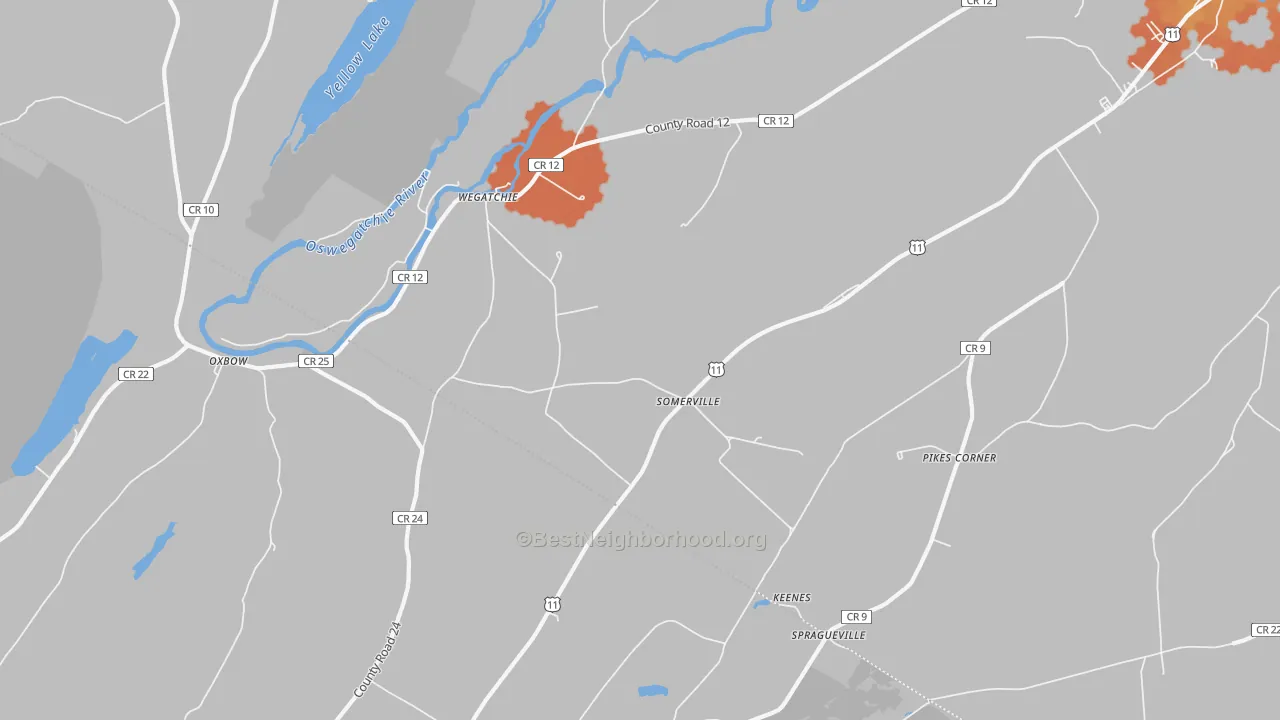 Bike Grade map of Somerville, NY