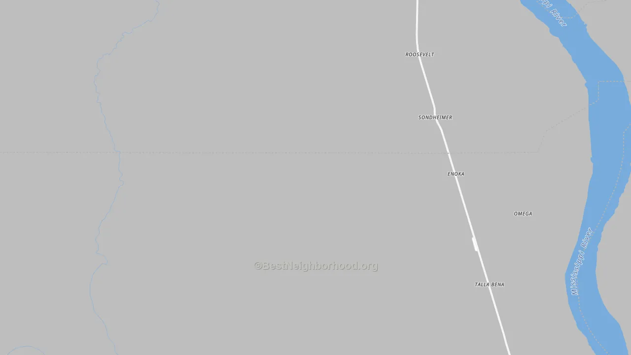 Bike Grade map of Sondheimer, LA