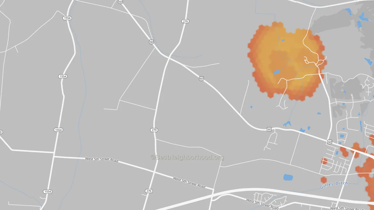 Bike Grade map of Sorgho, KY
