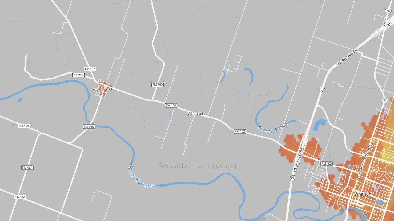 Bike Grade map of Sorrelle, TX