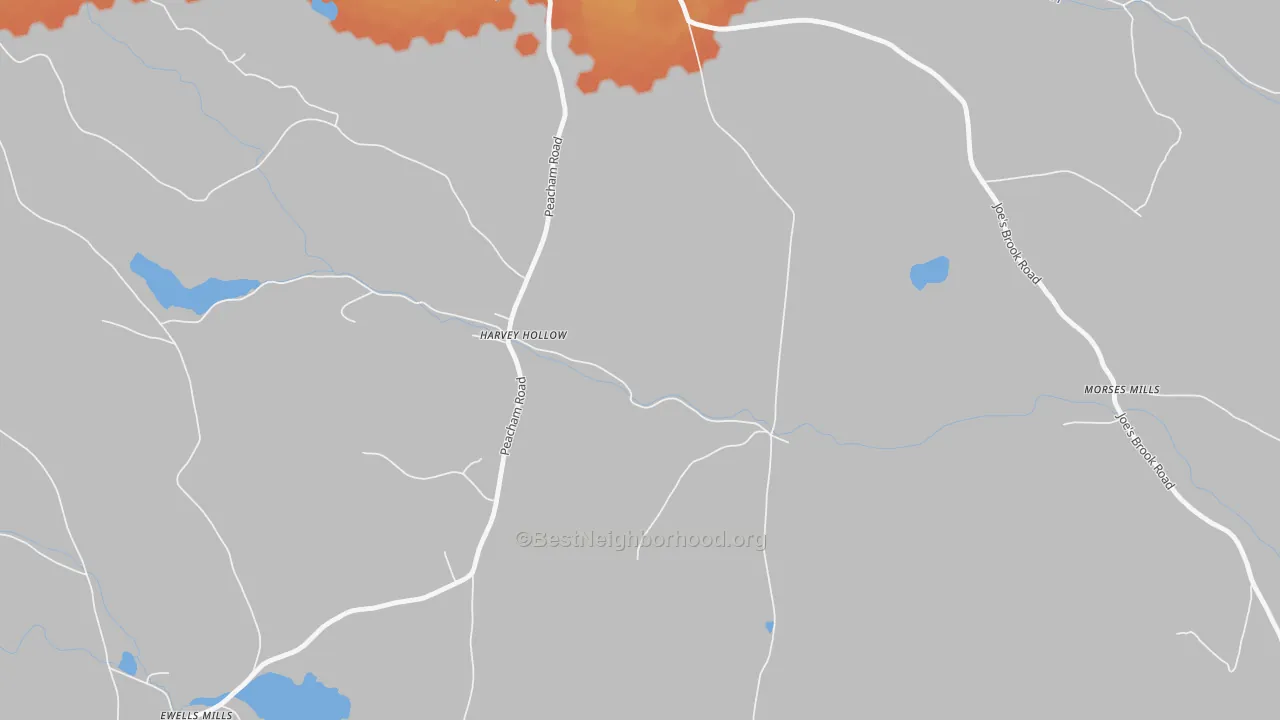 Bike Grade map of South Danville, VT