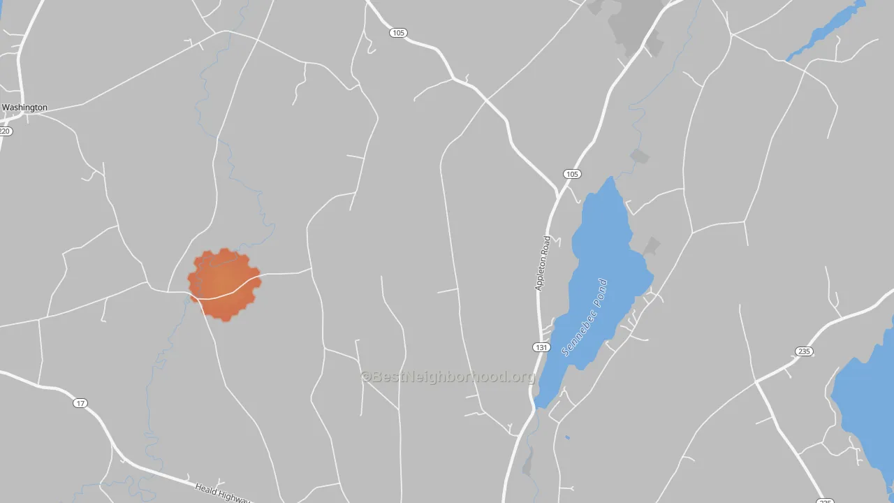 Bike Grade map of South Hope, ME