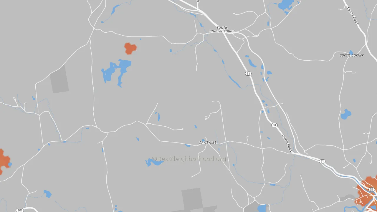 Bike Grade map of South Lyndeboro, NH