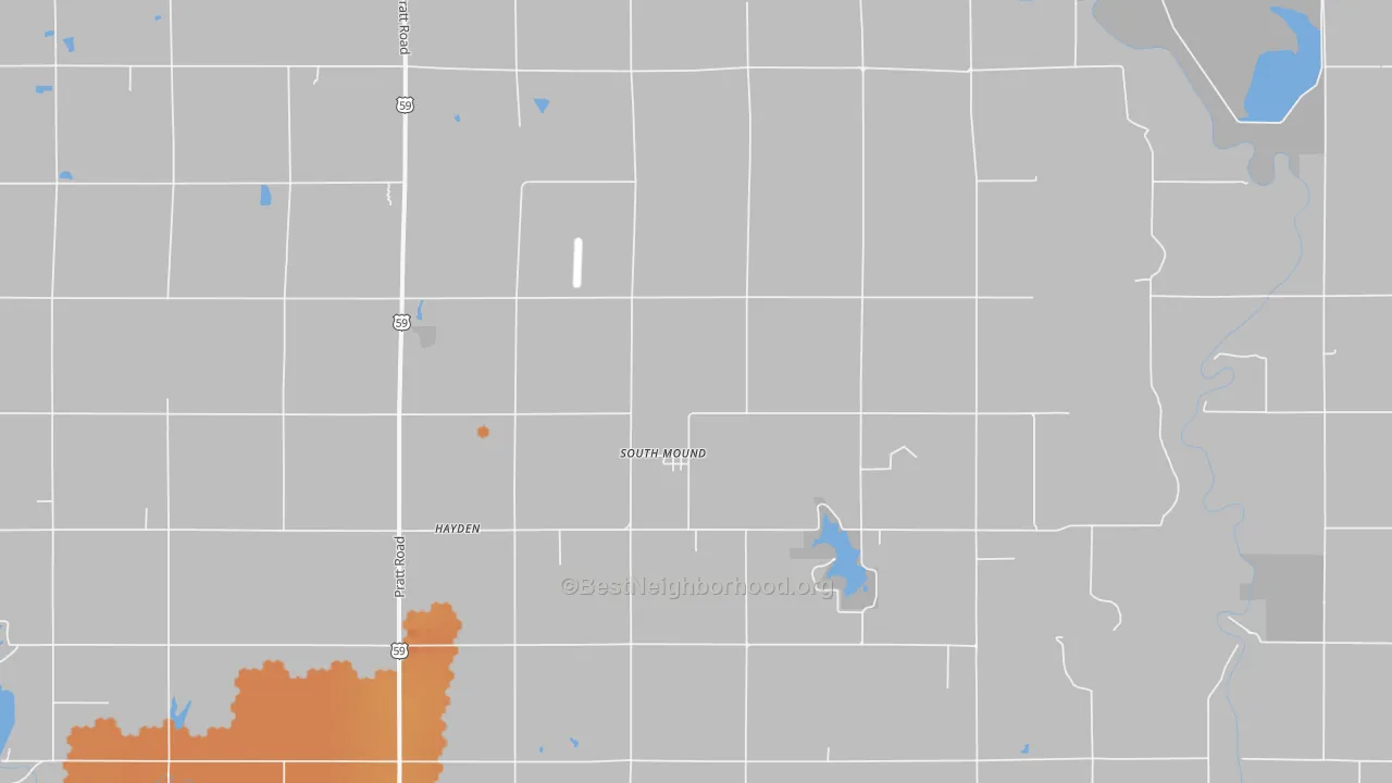 Bike Grade map of South Mound, KS