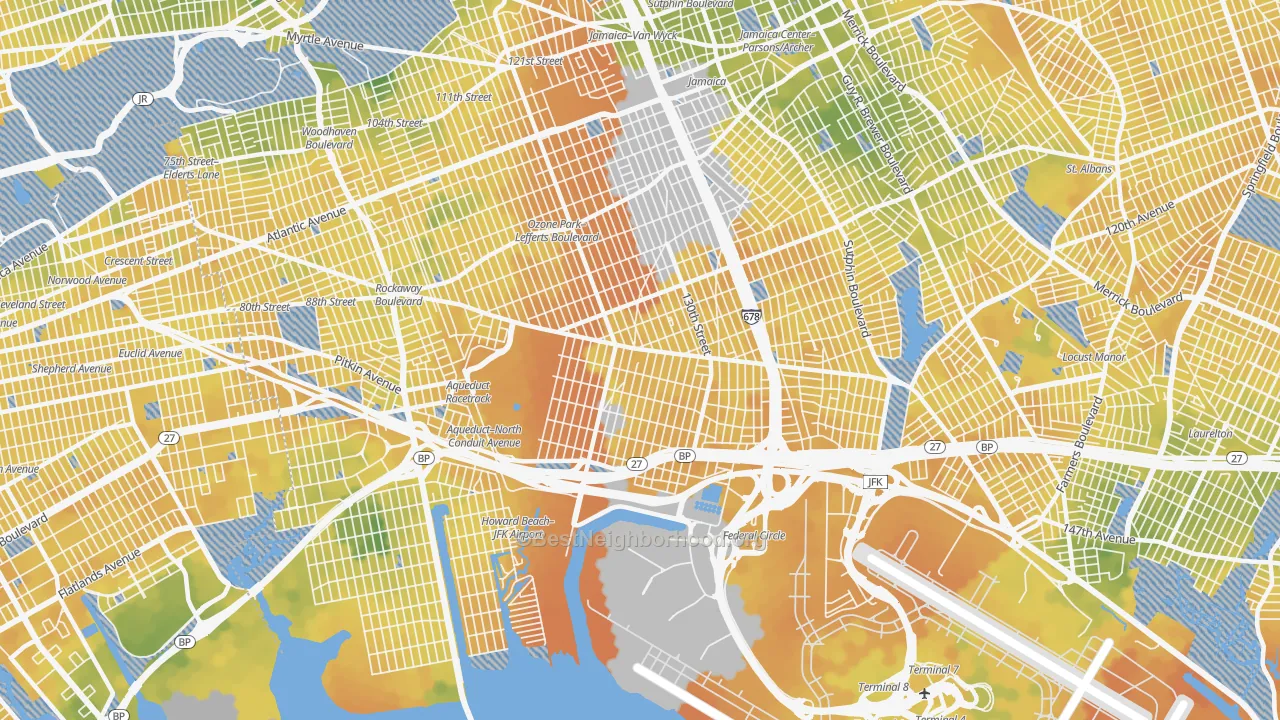 Bike Grade map of South Ozone Park, Queens, NY