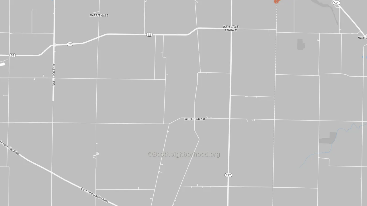 Bike Grade map of South Salem, IN
