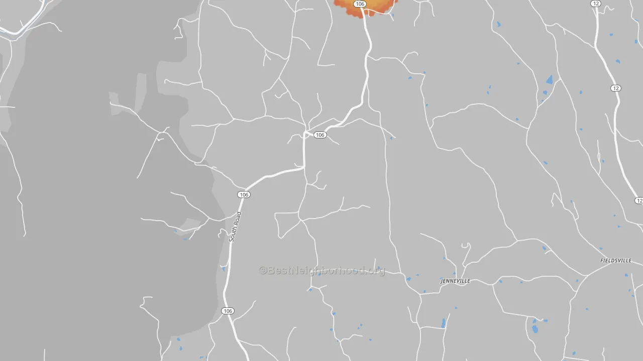 Bike Grade map of South Woodstock, VT